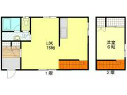 フェリシモ(1LDK/1階)の間取り写真