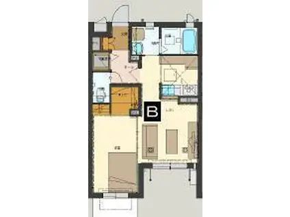 ファーストパレス榴ヶ岡(1LDK/1階)の間取り写真