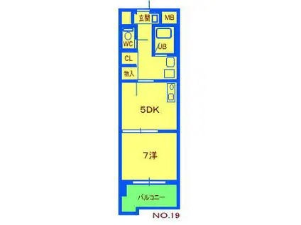 ガーディアン(1LDK/3階)の間取り写真