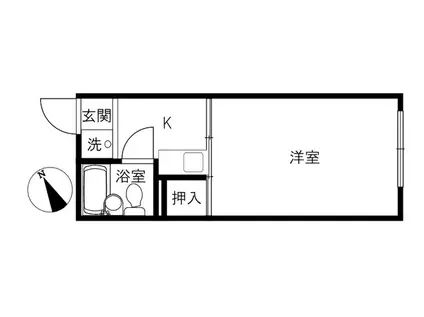 NINOS(1K/1階)の間取り写真