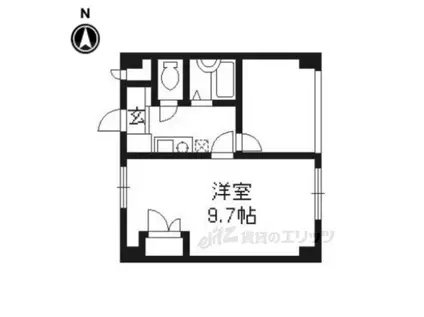 エスペランザ(1K/4階)の間取り写真