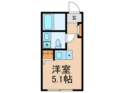 HJ PLACE YOYOGI(ワンルーム/2階)の間取り写真