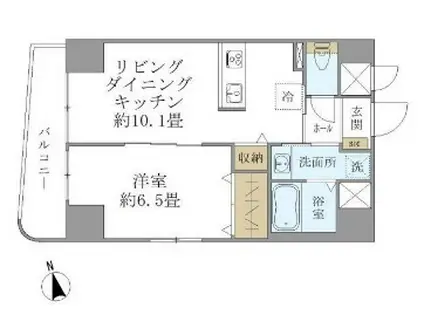 ISM御茶ノ水 イズム御茶ノ水(1LDK/4階)の間取り写真