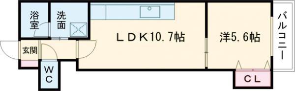 JR千歳線 千歳駅(北海道) バス乗車時間:9分 最寄りバス停で下車 徒歩4分 3階建 築7年(1LDK/2階)の間取り写真