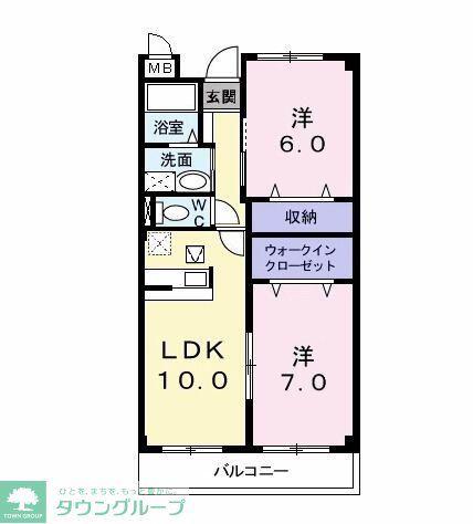シエロ・モンターニャ(2LDK/1階)の間取り写真