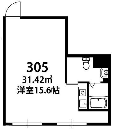 博多ステーションタワー(ワンルーム/3階)の間取り写真