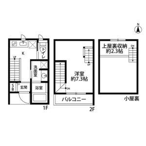 アプトココノ玄馬公園(1K/1階)の間取り写真
