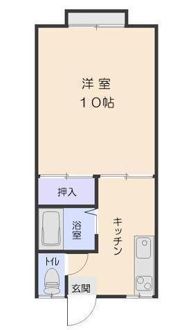 メゾンロアール(1K/2階)の間取り写真