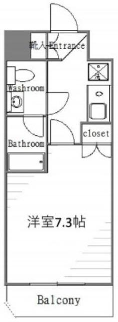 セジョリ上野(1K/2階)の間取り写真