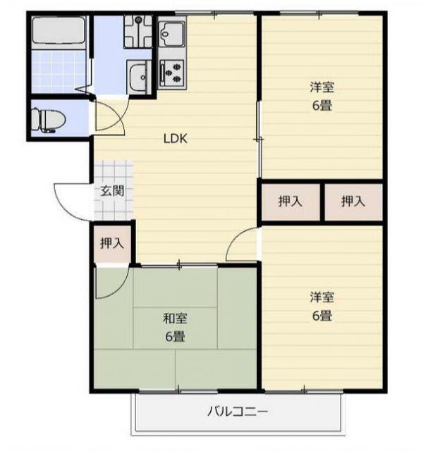 エクセレントメゾンプレ(3LDK/2階)の間取り写真