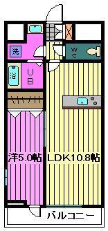 リーブルファイン大宮天沼町(1LDK/2階)の間取り写真