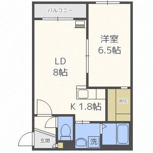 THE PARK 1(1LDK/4階)の間取り写真