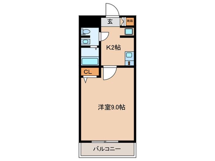 GRAN PASEO文京小日向(1K/4階)の間取り写真