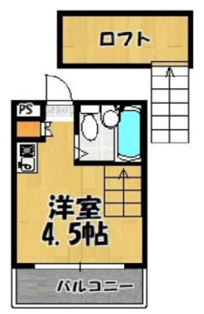 ソフィア(ワンルーム/1階)の間取り写真