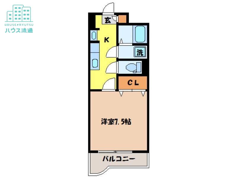 サクセスストーリーI(1K/2階)の間取り写真