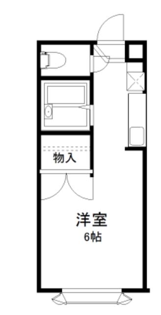 セレクションKUKI(1K/1階)の間取り写真