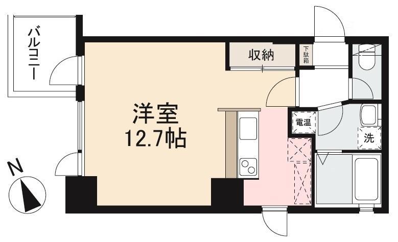 パサル藤塚(ワンルーム/8階)の間取り写真