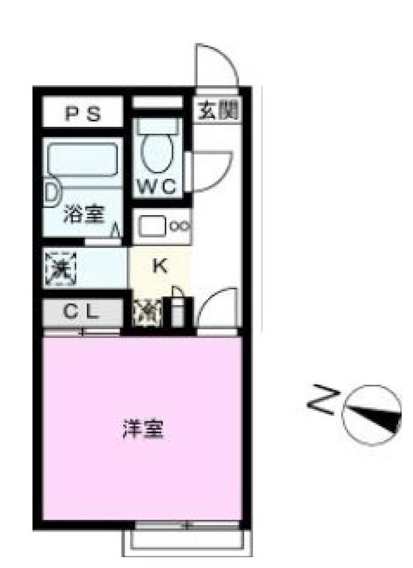 ヴェルドミール(1K/3階)の間取り写真