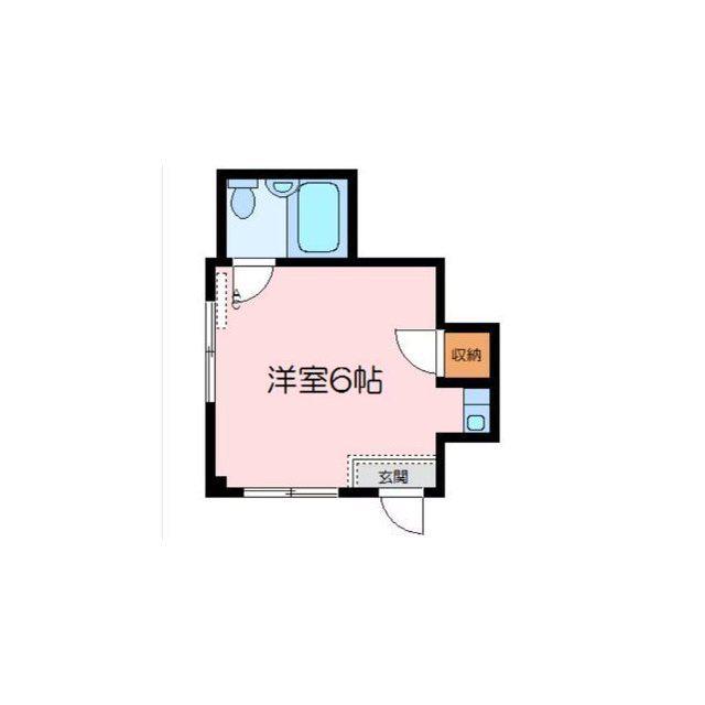 ひまわりマンションVII(ワンルーム/1階)の間取り写真