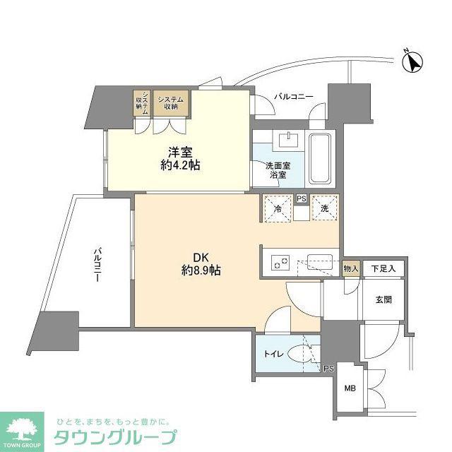 イトーピアアルファシティ池袋(1LDK/2階)の間取り写真