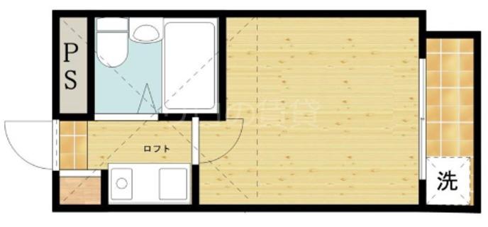 レオパレス南蒲田第二(1K/2階)の間取り写真