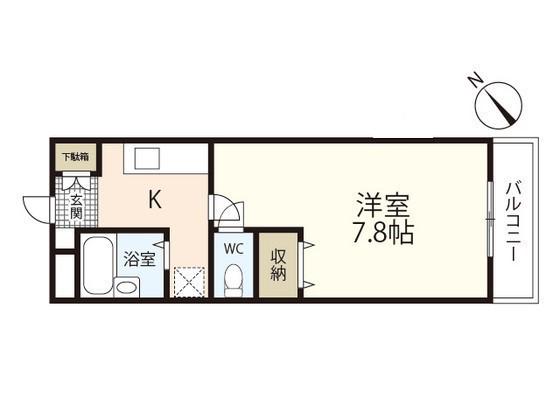 AXIS-WILL古市STA(1K/3階)の間取り写真