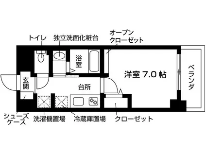 NDG 九産大前 BY NUDGEONE(ワンルーム/3階)の間取り写真