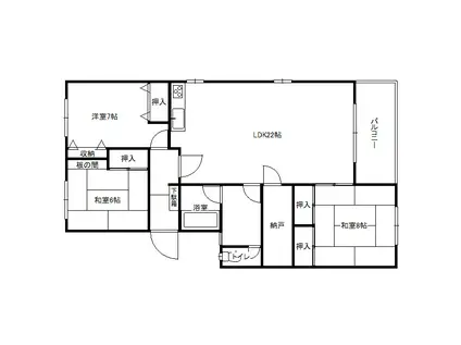 DEARHOME(3LDK/2階)の間取り写真