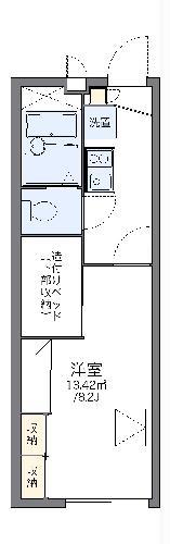 レオパレス漣 2(1K/1階)の間取り写真