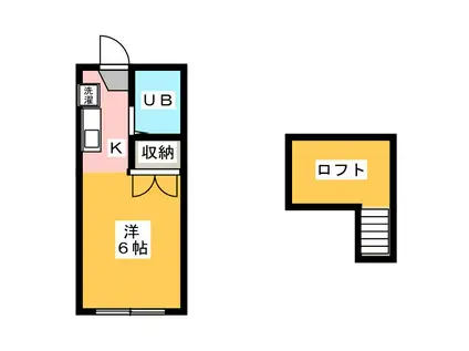 メゾン大岩本町(1K/2階)の間取り写真