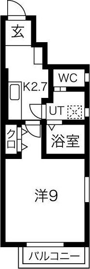 JR東北本線 花巻駅 徒歩37分 2階建 築4年(1K/1階)の間取り写真