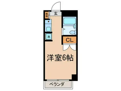 第三慶友ビル(ワンルーム/2階)の間取り写真