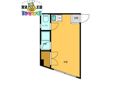 ネオペックビル I(ワンルーム/3階)の間取り写真