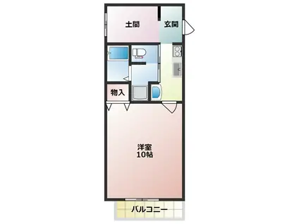 グランオーラ千波(2K/3階)の間取り写真