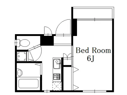 グラート・K(1K/2階)の間取り写真