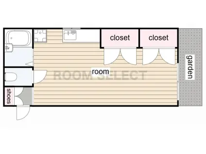ラメゾンドリリー(ワンルーム/1階)の間取り写真