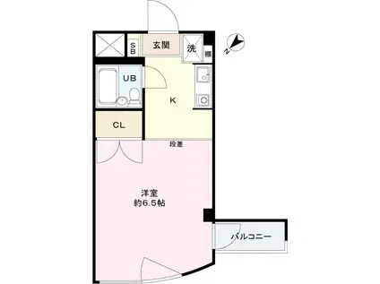 イメディア(ワンルーム/3階)の間取り写真