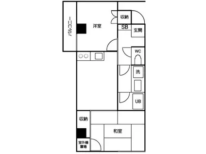 メゾン・ド・アルピニア(2DK/3階)の間取り写真