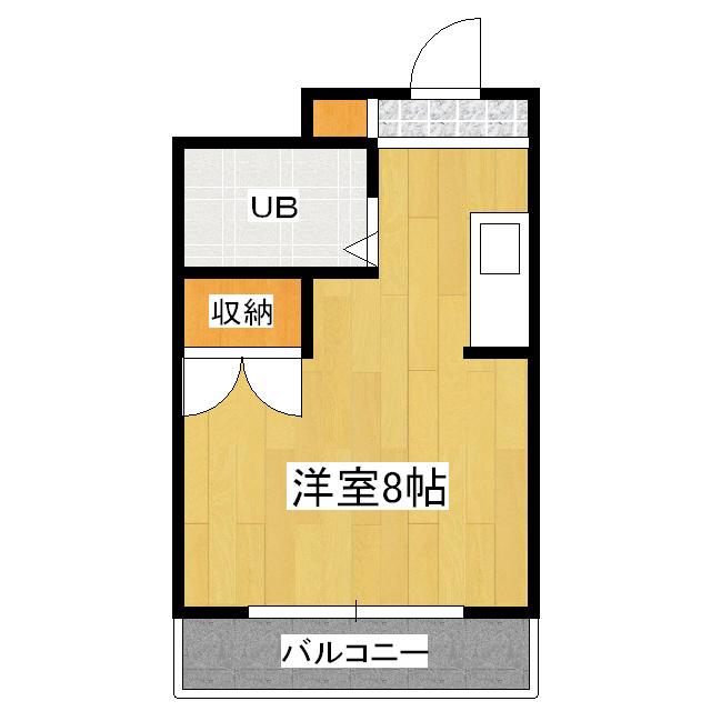リッチモンド小野(ワンルーム/2階)の間取り写真