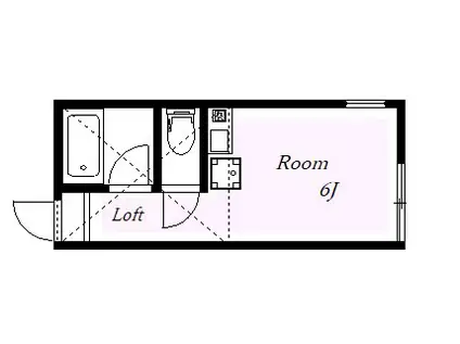 ユナイト殿町セニョール・ド・ボンフィン(ワンルーム/1階)の間取り写真
