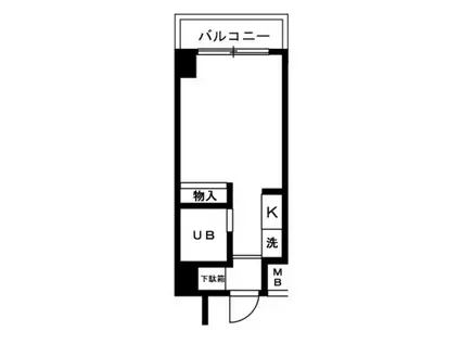 スカイコート品川第6(ワンルーム/5階)の間取り写真