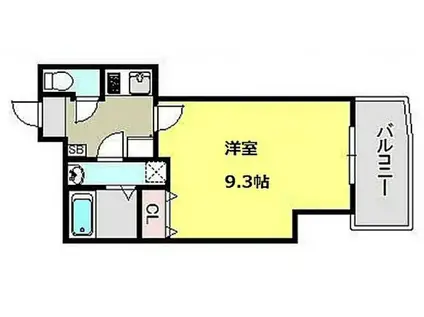 レヴァンテ両国(1K/5階)の間取り写真