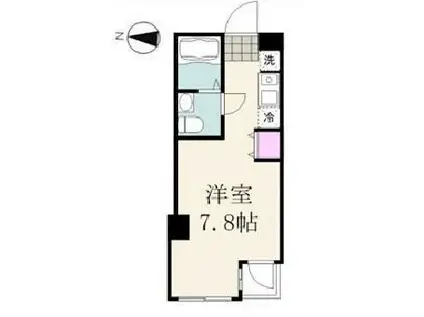 エルシオンTAKEDA(ワンルーム/2階)の間取り写真