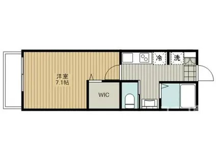 エムズシャトーII(1K/3階)の間取り写真