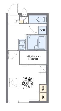 レオパレス近松(1K/2階)の間取り写真