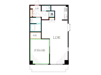 フォリスト(1LDK/3階)の間取り写真