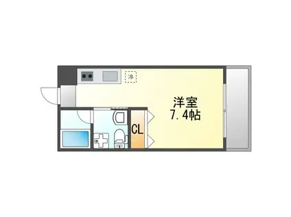 ルミナスコート(1K/3階)の間取り写真