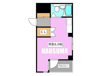 弥生コーポ・シエスタ(ワンルーム/5階)の間取り写真