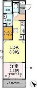 グランドール千種(1LDK/1階)の間取り写真
