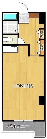 第2IMビル(ワンルーム/3階)の間取り写真